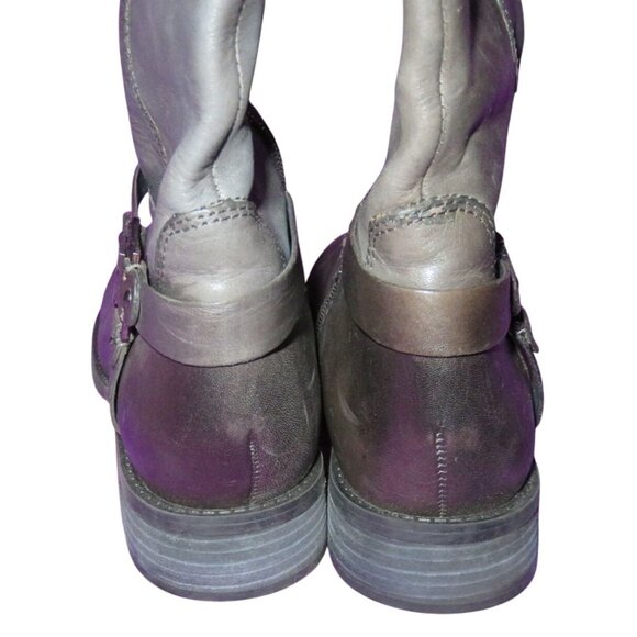 VINCE CAMUTO Farren Brown Italian Leather Full Zip Riding Boots 8.5 - Picture 3 of 7